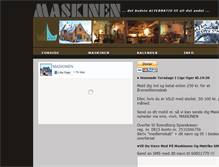 Tablet Screenshot of maskinen.info